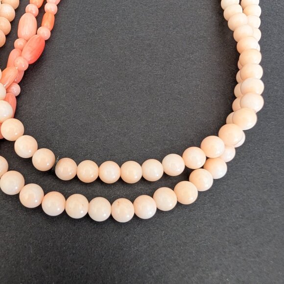 3 vintage single strand glass beaded necklaces - Picture 8 of 13